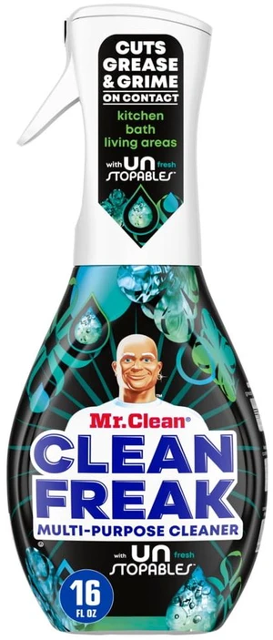 Mr. Clean Clean Freak All Purpose Cleaner Spray, 16 fl oz, Multi-Surface, Unstopables Scent Mr. Clean Clean Freak All Purpose Cleaner Spray, 16 fl oz, Multi-Surface, Unstopables Scent