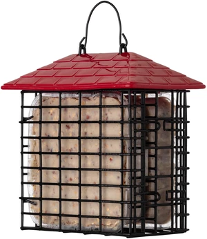 More Birds Double Suet Feeder with Weather Guard for Wild Bird, Assorted Colors More Birds Double Suet Feeder with Weather Guard for Wild Bird, Assorted Colors