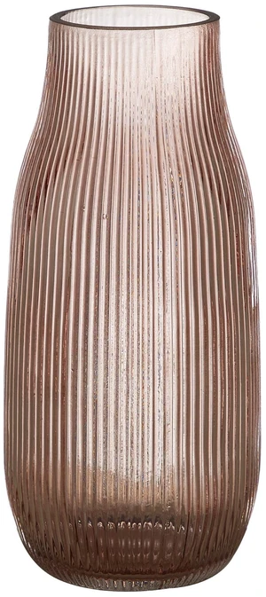 Beautiful by Drew Barrymore Bottleneck Ribbed Blush Glass Vase Beautiful by Drew Barrymore Bottleneck Ribbed Blush Glass Vase