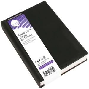 Daler-Rowney Simply Sketchbook, Soft White, Hardcover, 110 Sheets, 4"x6", 65lb/100g Daler-Rowney Simply Sketchbook, Soft White, Hardcover, 110 Sheets, 4"x6", 65lb/100g