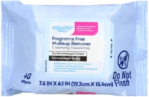 Equate Fragrance Free Makeup Remover Cleansing Towelettes, 80 Count Equate Fragrance Free Makeup Remover Cleansing Towelettes, 80 Count
