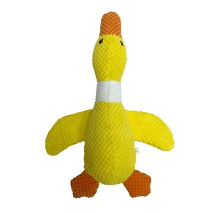 Vibrant Life Yellow Duck Plush Dog Toy with Squeaker, Chew Level 4 Vibrant Life Yellow Duck Plush Dog Toy with Squeaker, Chew Level 4