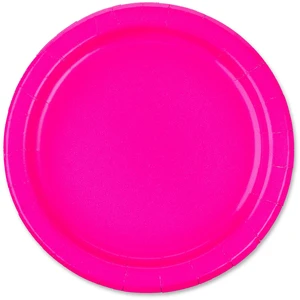 7" Neon Pink 70 Count Disposable Paper Plates by Way to Celebrate 7" Neon Pink 70 Count Disposable Paper Plates by Way to Celebrate