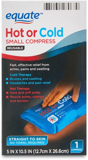 Equate Reusable Hot or Cold Compress, 5"x10", 1 Count Equate Reusable Hot or Cold Compress, 5"x10", 1 Count