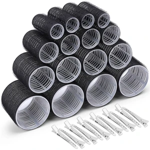 Selizo Hair Roller Set 28Pcs - 16 Self-Grip Rollers in 4 Sizes + 12 Hair Clips for Long, Medium, Short Hair Volume Selizo Hair Roller Set 28Pcs - 16 Self-Grip Rollers in 4 Sizes + 12 Hair Clips for Long, Medium, Short Hair Volume