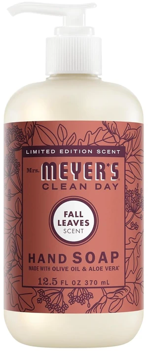 Mrs. Meyer's Clean Day Hand Soap, Fall Leaves Scent, 12.5 Fl Oz Bottle Mrs. Meyer's Clean Day Hand Soap, Fall Leaves Scent, 12.5 Fl Oz Bottle