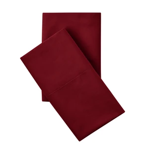 Mainstays 2-Piece Pillowcase Set, 300 Thread Count Cotton Blend Percale, Standard/Queen, Merlot Mainstays 2-Piece Pillowcase Set, 300 Thread Count Cotton Blend Percale, Standard/Queen, Merlot