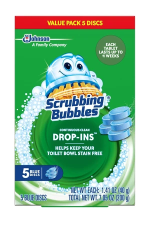 Scrubbing Bubbles Continuous Clean Toilet Tank Drop-Ins 5Count Scrubbing Bubbles Continuous Clean Toilet Tank Drop-Ins 5Count