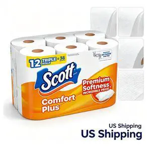 Premium Soft 1Ply Bathroom Tissue, 12 Triple Rolls for Household Daily Cleaning Premium Soft 1Ply Bathroom Tissue, 12 Triple Rolls for Household Daily Cleaning