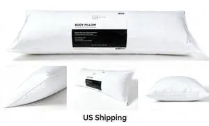 20 x 54 Inch Full Body Support Pillow, Hypoallergenic Polyester Fiberfill for Comfortable Rest 20 x 54 Inch Full Body Support Pillow, Hypoallergenic Polyester Fiberfill for Comfortable Rest
