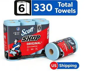 HeavyDuty Absorbent Workshop Towels, 1320 Total Count for Home, Garage and Automotive Maintenance HeavyDuty Absorbent Workshop Towels, 1320 Total Count for Home, Garage and Automotive Maintenance