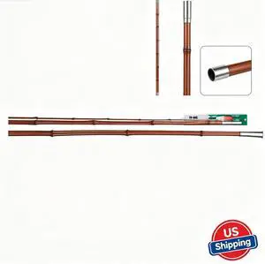 10 Ft 2Piece SlipJointed Bamboo Fishing Pole, Complete Kit with Line Hook Float & Sinker 10 Ft 2Piece SlipJointed Bamboo Fishing Pole, Complete Kit with Line Hook Float & Sinker