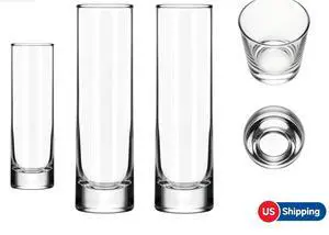 Clear Glass Cylinder Bud Vase 7.5 Inch, LeadFree Glass, Modern Minimalist Decor Vase for Flowers and Floating Candles Clear Glass Cylinder Bud Vase 7.5 Inch, LeadFree Glass, Modern Minimalist Decor Vase for Flowers and Floating Candles