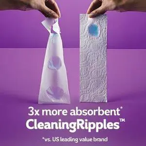 Soft CleaningRipples Bath Tissue, 244 Sheets Per Mega Roll, FastBreaking Tissue for Confident Everyday Bathroom Use Soft CleaningRipples Bath Tissue, 244 Sheets Per Mega Roll, FastBreaking Tissue for Confident Everyday Bathroom Use