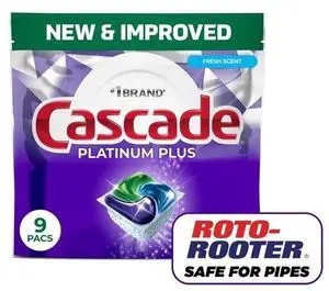 Platinum Plus ActionPacs Dishwasher Detergent Pods, 2X GreaseScrub Power, 100% FoodResidue Removal, No PreRinse Required Platinum Plus ActionPacs Dishwasher Detergent Pods, 2X GreaseScrub Power, 100% FoodResidue Removal, No PreRinse Required