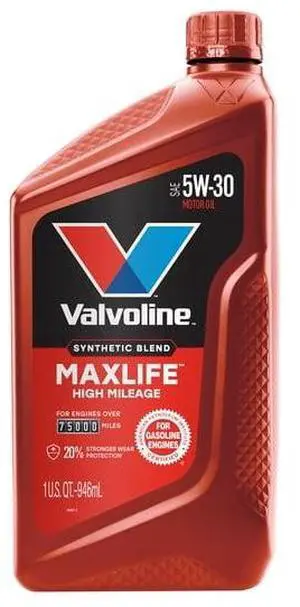 5W30 SyntheticBlend HighMileage Engine Oil, Reduces Oil LeaksConsumption, Improves Fuel Economy for Aging Automobile Engines 5W30 SyntheticBlend HighMileage Engine Oil, Reduces Oil LeaksConsumption, Improves Fuel Economy for Aging Automobile Engines