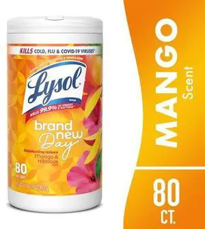 MangoHibiscus Scent Disinfecting Wipes, 3XStrong PreMoistened Wipes, BleachAmmoniaFree For MultiSurface GermAndAllergen Removal MangoHibiscus Scent Disinfecting Wipes, 3XStrong PreMoistened Wipes, BleachAmmoniaFree For MultiSurface GermAndAllergen Removal