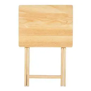 Lightweight Foldable Side Table 19"×14.5"×26", Portable Rubberwood Tray Table For Apartment Dorm And Home Indoor Use Lightweight Foldable Side Table 19"×14.5"×26", Portable Rubberwood Tray Table For Apartment Dorm And Home Indoor Use
