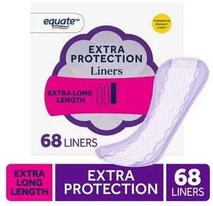 ExtraLong Everyday Panty Liners 68Count, DyeFragranceFree, Contoured Shape With Secure Adhesive For Daily Protection ExtraLong Everyday Panty Liners 68Count, DyeFragranceFree, Contoured Shape With Secure Adhesive For Daily Protection
