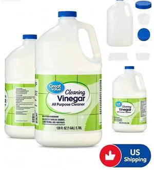 Great Value Cleaning Vinegar 128 fl oz Gallon, Natural AllPurpose Household Cleaner, Removes HardWater Spots, SoapScum & Odors for Kitchen, Bathroom & Laundry Great Value Cleaning Vinegar 128 fl oz Gallon, Natural AllPurpose Household Cleaner, Removes HardWater Spots, SoapScum & Odors for Kitchen, Bathroom & Laundry