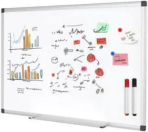 Gianna 36 X 24 inches Magnetic Dry Erase Board with Aluminum Frame, Whiteboard for Home School Gianna 36 X 24 inches Magnetic Dry Erase Board with Aluminum Frame, Whiteboard for Home School
