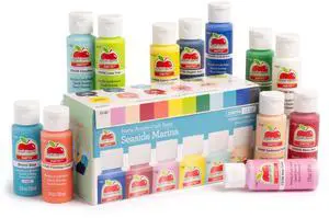 Apple Barrel Seaside Marina 2 fl oz Acrylic Craft Paint, Matte Finish, Set of 12 Apple Barrel Seaside Marina 2 fl oz Acrylic Craft Paint, Matte Finish, Set of 12