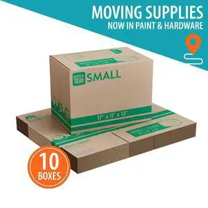 (10 pack) Pen+Gear Small Moving Boxes, 17 in. L x 11 in. W x 12 in. H, Kraft (10 pack) Pen+Gear Small Moving Boxes, 17 in. L x 11 in. W x 12 in. H, Kraft