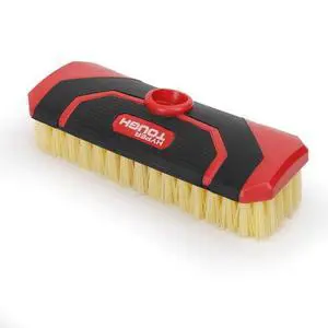 HeavyDuty Scrub Brush by Hyper Tough, 7" × 2.75", NonSlip Handle, Threaded Socket for Extension Pole, for Tile, Concrete and CounterTop Cleaning HeavyDuty Scrub Brush by Hyper Tough, 7" × 2.75", NonSlip Handle, Threaded Socket for Extension Pole, for Tile, Concrete and CounterTop Cleaning