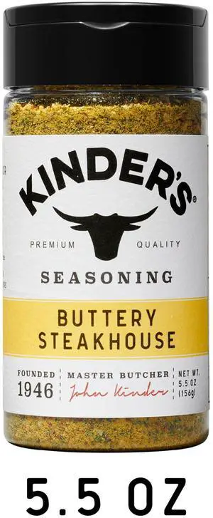 Kinder's Buttery Steakhouse® Seasoning, 5.5 oz. Kinder's Buttery Steakhouse® Seasoning, 5.5 oz.