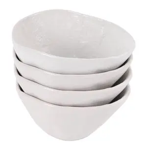 Linen Artisan Small Dessert Bowls Set of 4, Ceramic Dipping Bowls, 13.5 OZ Ice Cream Bowls for Kids, Mini Snack Bowls, Dishwasher & Microwave Safe, White, Small Linen Artisan Small Dessert Bowls Set of 4, Ceramic Dipping Bowls, 13.5 OZ Ice Cream Bowls for Kids, Mini Snack Bowls, Dishwasher & Microwave Safe, White, Small