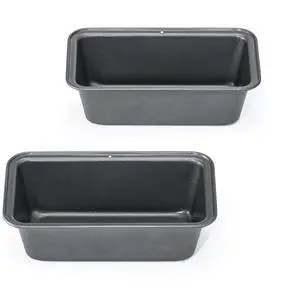 Mainstays 2pk Nonstick Mini Loaf Pan, 5.7 in W x 3 in D x 2 in H Mainstays 2pk Nonstick Mini Loaf Pan, 5.7 in W x 3 in D x 2 in H