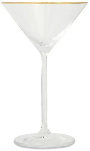 Thyme & Table 7 fl oz Martini Glass with Gold Rim Thyme & Table 7 fl oz Martini Glass with Gold Rim