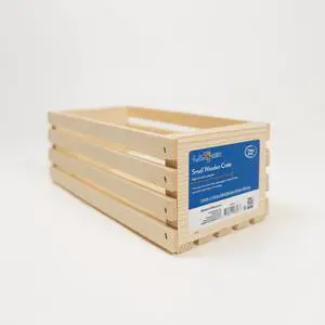 Hello Hobby Unfinished Wood Crate, 12 in x 5.5 in x 4 in Hello Hobby Unfinished Wood Crate, 12 in x 5.5 in x 4 in