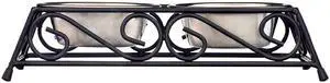 Gofetch Stainless Steel Pet Food Bowl with Double Diner in Black and Silver Gofetch Stainless Steel Pet Food Bowl with Double Diner in Black and Silver