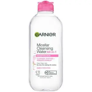 Garnier SkinActive Micellar Cleansing Water All in 1 Makeup Remover, Face Cleanser, 13.5 fl oz Garnier SkinActive Micellar Cleansing Water All in 1 Makeup Remover, Face Cleanser, 13.5 fl oz