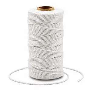 G2PLUS 2MM Cotton Bakers Twine, 328 Feet White String for Craft & Cooking G2PLUS 2MM Cotton Bakers Twine, 328 Feet White String for Craft & Cooking