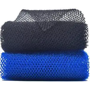 2 Piece African Exfoliating Net Sponge for Body, Wash Net, Shower Net, Body Scrubber (Black, Blue) 2 Piece African Exfoliating Net Sponge for Body, Wash Net, Shower Net, Body Scrubber (Black, Blue)