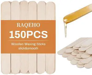 150Pcs Wooden Waxing Spatula for Hair Removal, 6Inch 150Pcs Wooden Waxing Spatula for Hair Removal, 6Inch