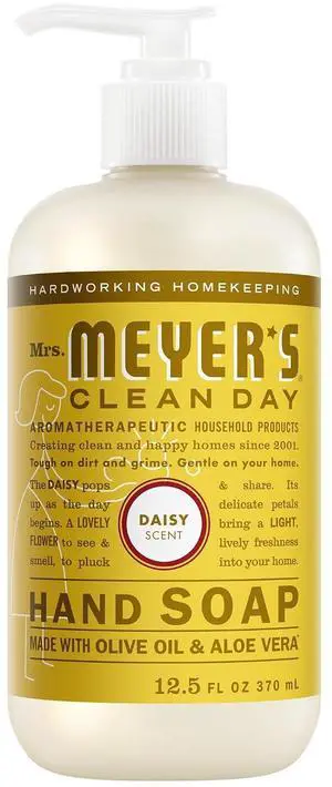 Mrs. Meyer's Clean Day Hand Soap, Daisy Scent, 12.5Fl Oz Bottle Mrs. Meyer's Clean Day Hand Soap, Daisy Scent, 12.5Fl Oz Bottle