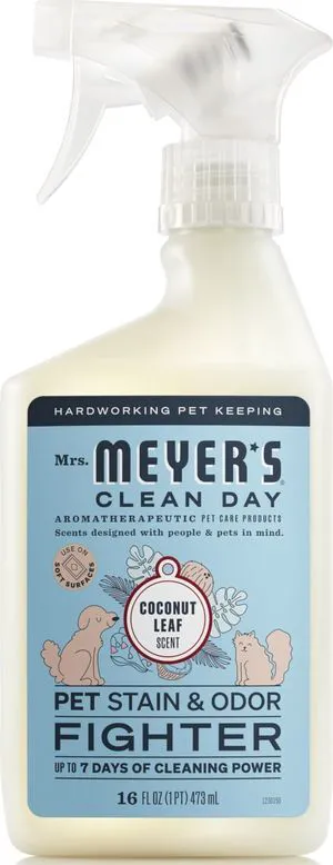 Mrs. Meyer's Clean Day Pet Stain & Odor Fighter, Coconut Leaf Scent, 16oz Mrs. Meyer's Clean Day Pet Stain & Odor Fighter, Coconut Leaf Scent, 16oz