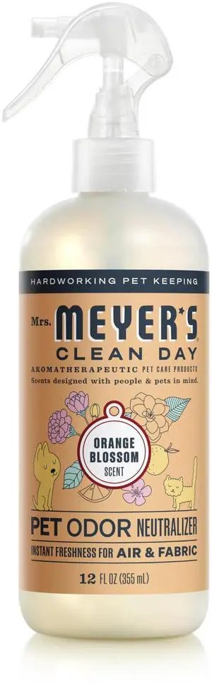 Mrs. Meyer's Clean Day Pet Odor Neutralizer, Orange Blossom Scent, 12oz Mrs. Meyer's Clean Day Pet Odor Neutralizer, Orange Blossom Scent, 12oz