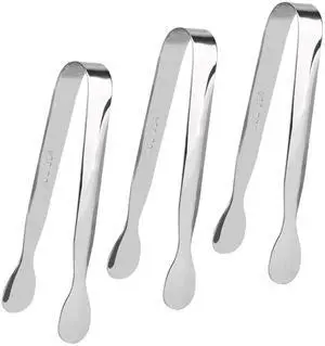 3 Pack 4.3 Inch Stainless Steel Mini Serving Tongs for Coffee Bar, Tea Party and Desserts Party 3 Pack 4.3 Inch Stainless Steel Mini Serving Tongs for Coffee Bar, Tea Party and Desserts Party