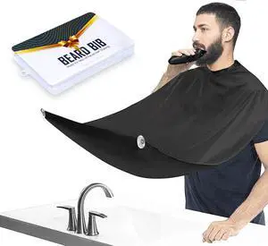 Beard Bib, Apron, Catcher for Men Shaving and Trimming, Non-Stick Grooming Cloth Beard Bib, Apron, Catcher for Men Shaving and Trimming, Non-Stick Grooming Cloth