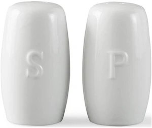 Better Homes & Gardens Porcelain Embossed Salt & Pepper Shaker Set Better Homes & Gardens Porcelain Embossed Salt & Pepper Shaker Set
