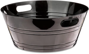 Way To Celebrate 17.6In 420Oz Black Plastic Party Tub with Handles Way To Celebrate 17.6In 420Oz Black Plastic Party Tub with Handles