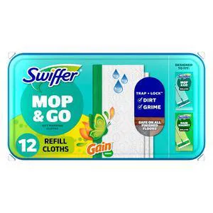 Swiffer Mop & Go Wet Refills, Gain, 12Count Swiffer Mop & Go Wet Refills, Gain, 12Count