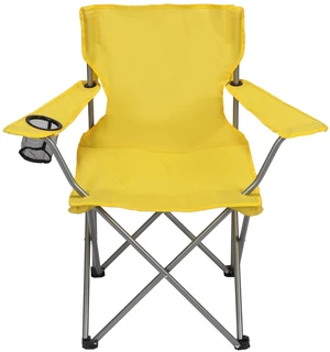 Ozark Trail Quad Folding Camp Chair with Cup Holder, Yellow Gold Ozark Trail Quad Folding Camp Chair with Cup Holder, Yellow Gold