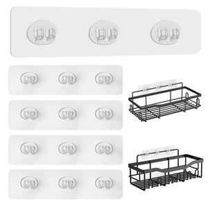 Upgraded Shower Caddy Adhesive Replacement,Strong Adhesive Hooks for Shower Caddy, Waterproof Shower Shelf Adhesive, Shower Adhesive Strips for Shower Organizer and Kitchen Racks (5 Pcs(Triple Hooks)) Upgraded Shower Caddy Adhesive Replacement,Strong Adhesive Hooks for Shower Caddy, Waterproof Shower Shelf Adhesive, Shower Adhesive Strips for Shower Organizer and Kitchen Racks (5 Pcs(Triple Hooks))