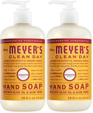 MRS. MEYER'S CLEAN DAY Hand Soap, Clementine Scent, 12.5 Fl Oz Bottle (Pack of 2) MRS. MEYER'S CLEAN DAY Hand Soap, Clementine Scent, 12.5 Fl Oz Bottle (Pack of 2)