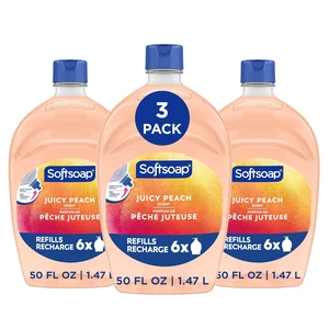Softsoap Liquid Hand Soap Refill, Juicy Peach Scent, 50 fl oz Softsoap Liquid Hand Soap Refill, Juicy Peach Scent, 50 fl oz